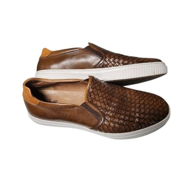 Johnston & Murphy Allister Leather Woven Slip On Sneakers Size 13M Men\'s Comfort main image 6